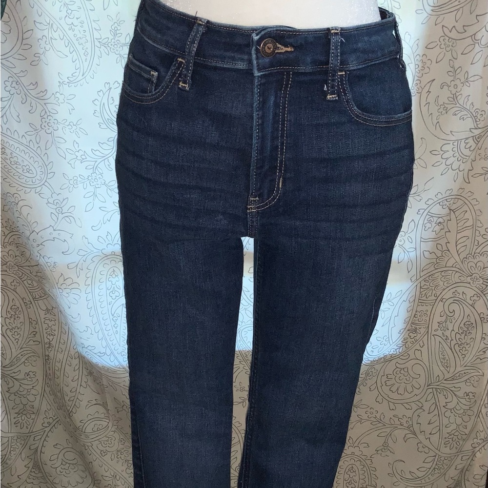 Hollister Dark Blue Super Skinny Jeans high rise high waist size 5